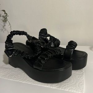 Black Platform Sandals